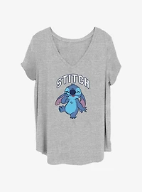 Disney Lilo & Stitch Embarrassed Womens T-Shirt Plus