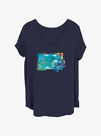 Disney Lilo & Stitch Izayoi Island Womens T-Shirt Plus
