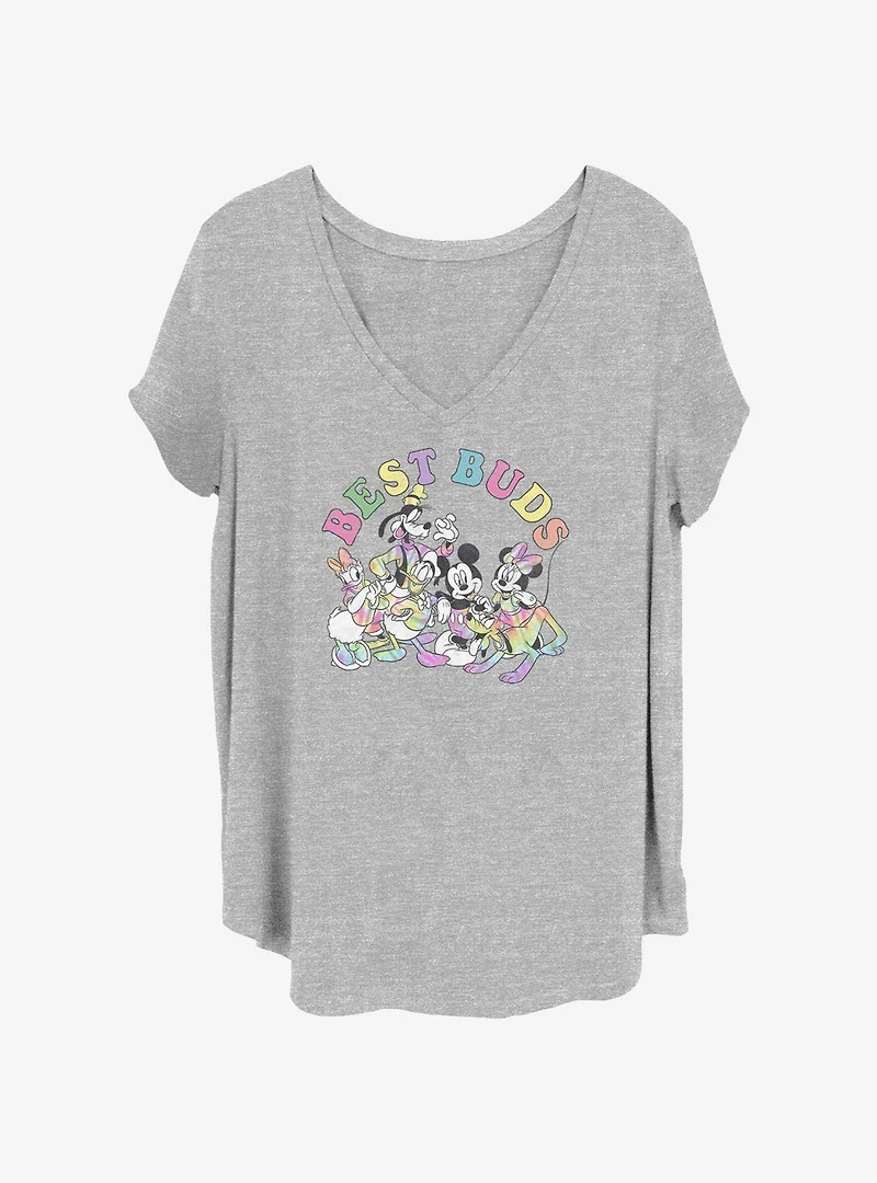 Disney Mickey Mouse Best Buds Womens T-Shirt Plus