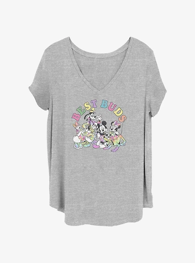 Disney Mickey Mouse Best Buds Womens T-Shirt Plus