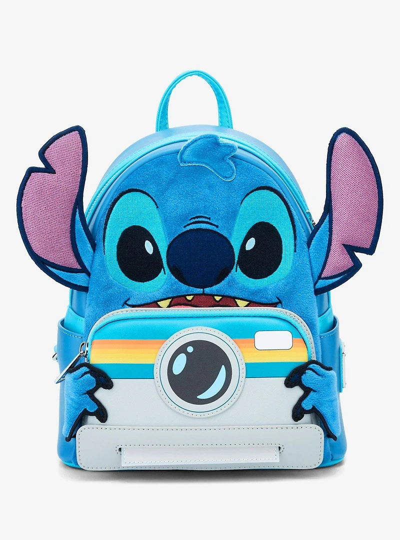 Loungefly Disney Lilo & Stitch Figural Stitch with Camera Mini Backpack - BoxLunch Exclusive