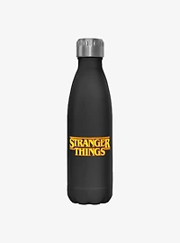 Stranger Things Logo Stainless Steel Water Bottle
