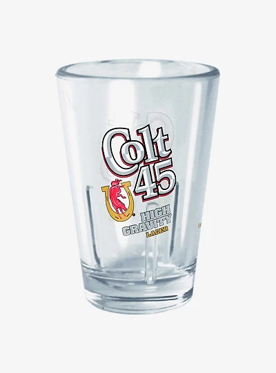 Pabst Blue Ribbon High Gravity Colt 45 Mini Glass