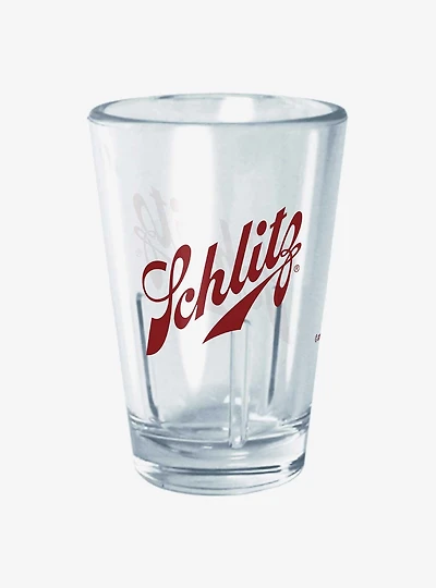 Pabst Blue Ribbon Schlitz Wordmark Mini Glass