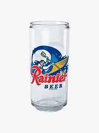 Pabst Blue Ribbon Kayak And Rainier Beer Can Cup