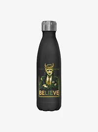 Marvel Loki Political Motive Stainless Steel Water Bottle