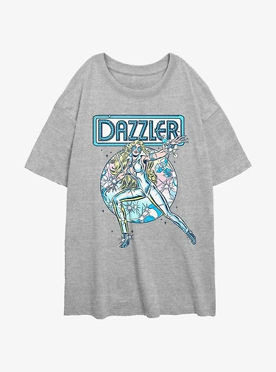 Marvel Dazzler Sparkle Womens Oversized T-Shirt