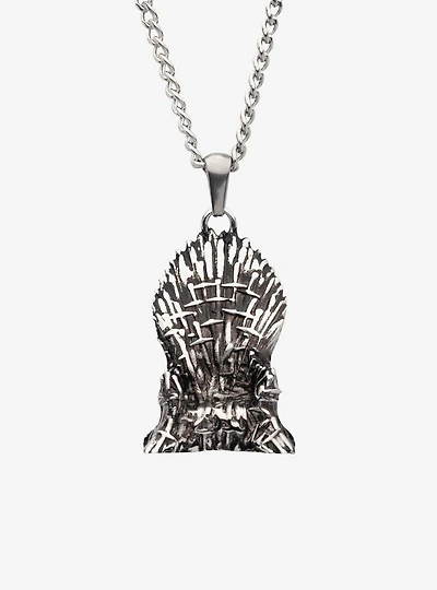 Game of Thrones Iron Throne 3D Pendant Necklace