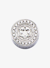 Star Wars Galactic Empire Symbol with Clear CZ Bead Charm