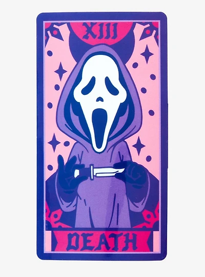 Ghostface Death Tarot Card Sticker