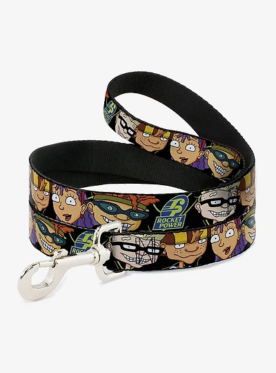 Rocket Power Logo Character Faces Close Up Dog Leash