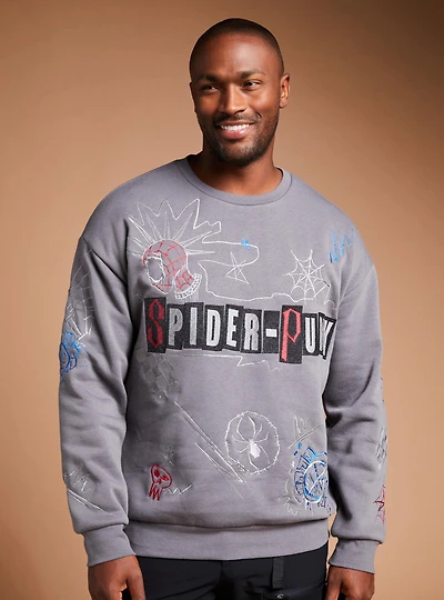Marvel Spider-Man: Across the Spider-Verse Spider-Punk Icons Crewneck - BoxLunch Exclusive