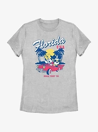 Disney Mickey Mouse Minnie Road Trip Womens T-Shirt