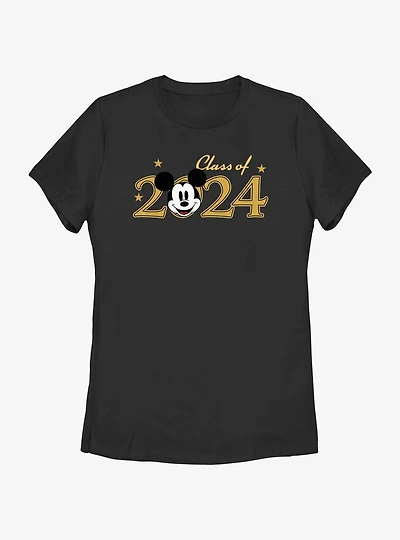 Disney Mickey Mouse Graduating Class Of 2024 Womens T-Shirt