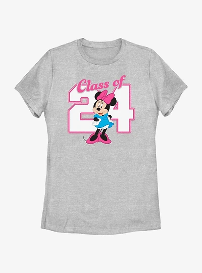 Disney Minnie Mouse Graduating Class Of 2024 Womens T-Shirt