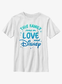 Disney This Family Runs On Love and Youth T-Shirt