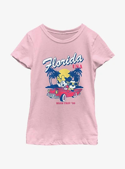 Disney Mickey Mouse Minnie Road Trip Youth Girls T-Shirt