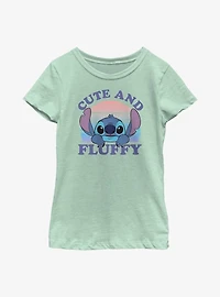 Disney Lilo And Stitch Cute Fluffy Youth Girls T-Shirt