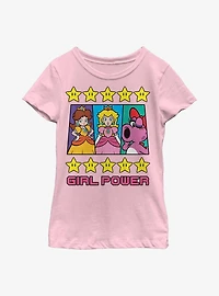 Nintendo Super Mario Girl Power Trio Youth Girls T-Shirt