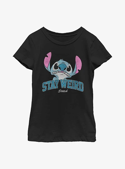Disney Lilo & Stitch Stay Weird Youth Girls T-Shirt
