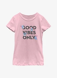 Disney Lilo & Stitch Good Vibes Youth Girls T-Shirt