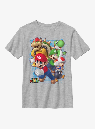 Nintendo Super Mario Blast Out Youth T-Shirt