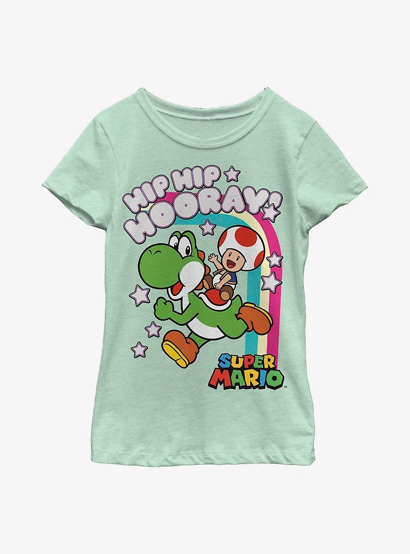 Nintendo Super Mario Hip Hooray Youth Girls T-Shirt