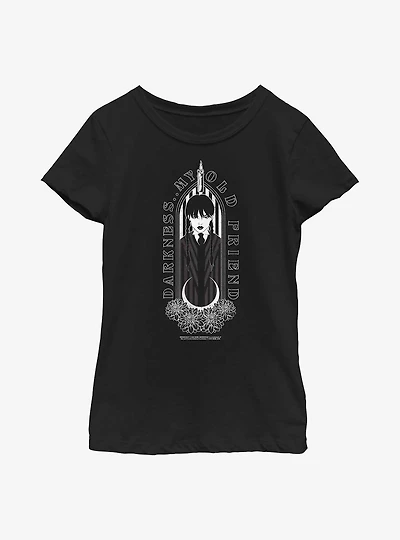 Wednesday Darkness My Old Friend Youth Girls T-Shirt