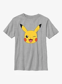 Pok?mon Pikachu Big Face Youth T-Shirt