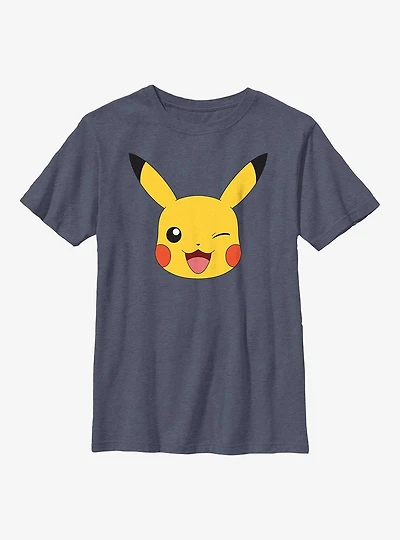 Pok?mon Pikachu Big Face Youth T-Shirt