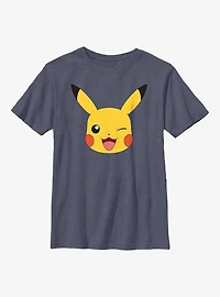 Pok?mon Pikachu Big Face Youth T-Shirt