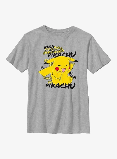 Pokemon Pikachu Cracks A Joke Youth T-Shirt