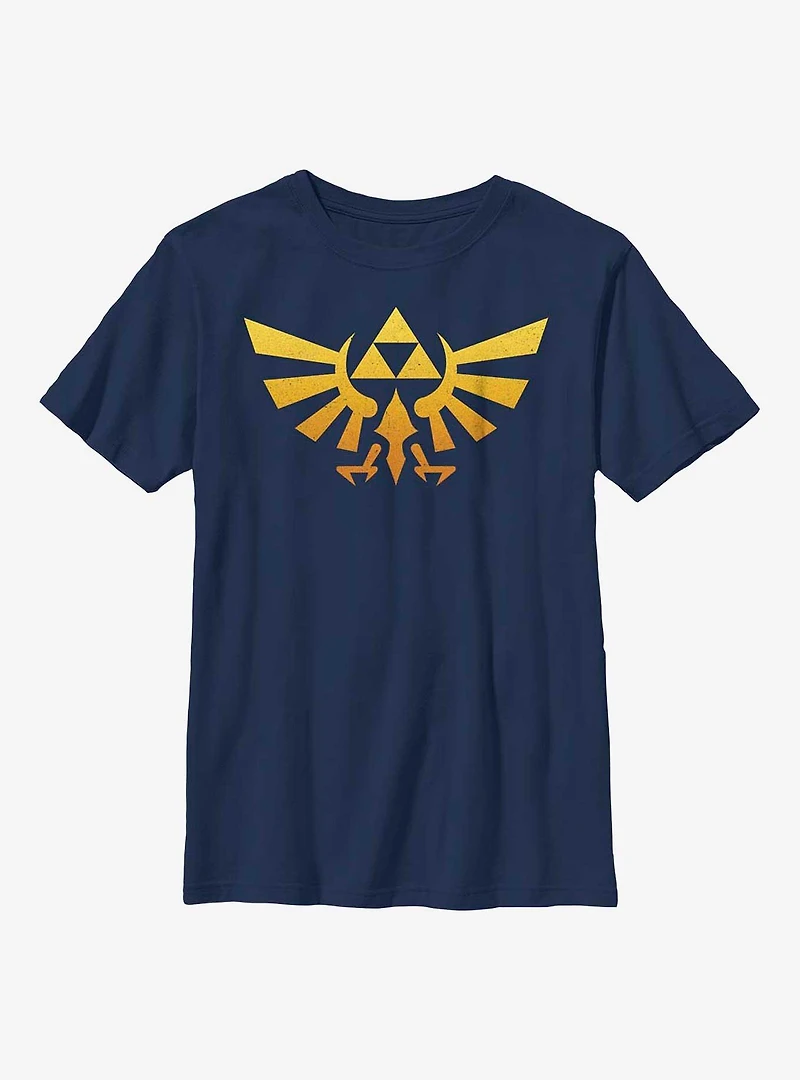 The Legend of Zelda Gradient Triforce Logo Youth T-Shirt