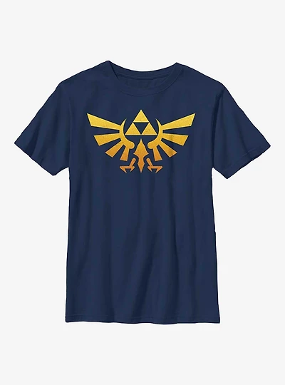 The Legend of Zelda Gradient Triforce Logo Youth T-Shirt
