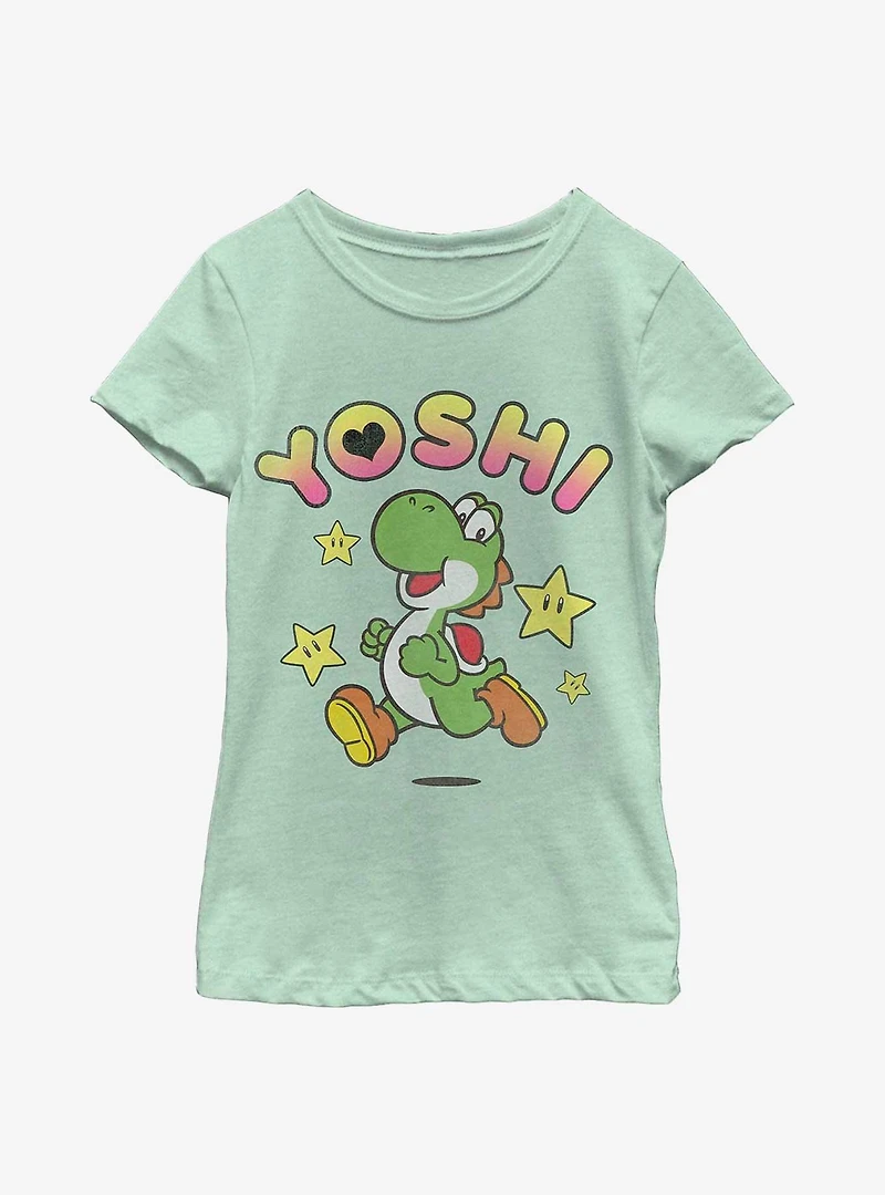 Nintendo Super Mario Yoshi the Stars Youth Girls T-Shirt
