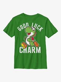 Nintendo Super Mario Good Luck Charm Yoshi Youth T-Shirt
