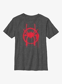 Marvel Spiderman Miles Symbol Youth T-Shirt