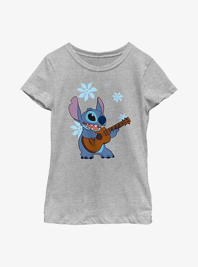Disney Lilo And Stitch Flowers Youth Girls T-Shirt