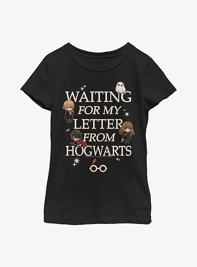 Harry Potter Waiting For My Letter From Hogwarts Youth Girls T-Shirt