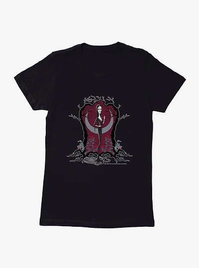 The Addams Family 2 Morticia Red Womens T-Shirt