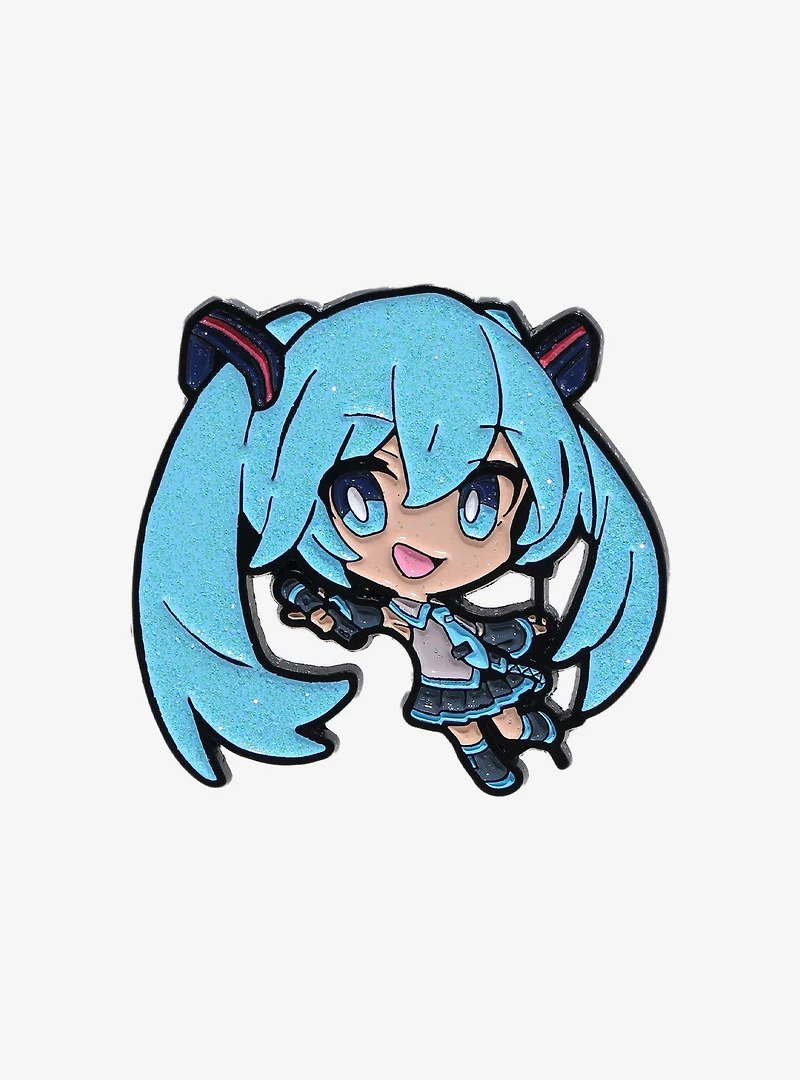 Vocaloid Hatsune Miku Glitter Enamel Pin - BoxLunch Exclusive