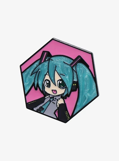 Vocaloid Hatsune Miku Pearlescent Frame Enamel Pin - BoxLunch Exclusive