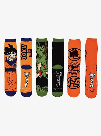 Dragon Ball Super 3 PK Crew Socks Bundle