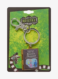 Beetlejuice Handbook for the Recently Deceased Hinge Keychain