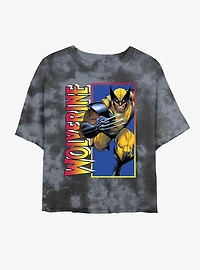 Wolverine Classic Womens Tie-Dye Crop T-Shirt