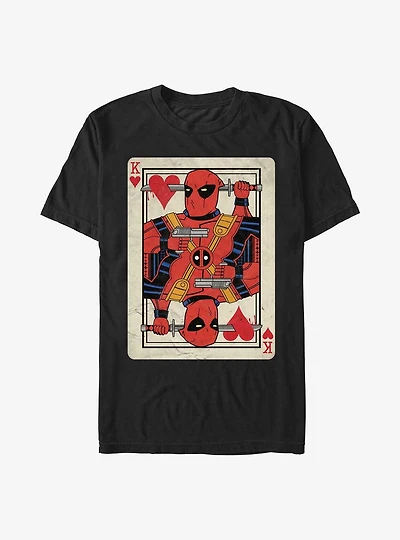 Marvel Deadpool King Of Hearts Card T-Shirt