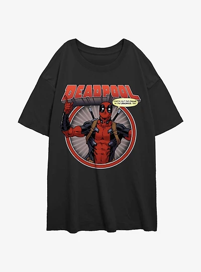 Marvel Deadpool Check Out The Chump Womens Oversized T-Shirt