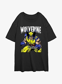 Wolverine Rage On Womens Oversized T-Shirt
