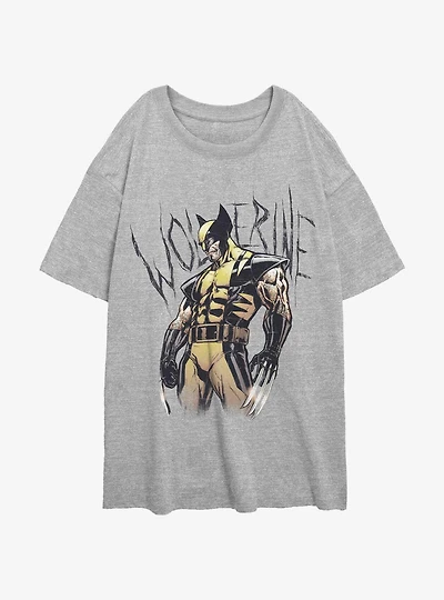 Wolverine Claws Ready Womens Oversized T-Shirt