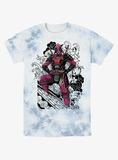 Marvel Deadpool Dragon Ninja Tie-Dye T-Shirt